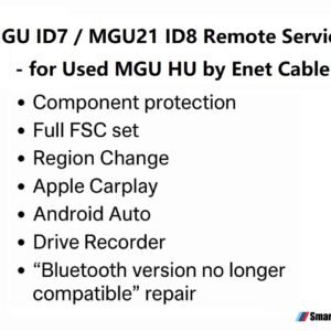 Used MGU ID7 MGU21 ID8 Remote Patch & Region Change Service