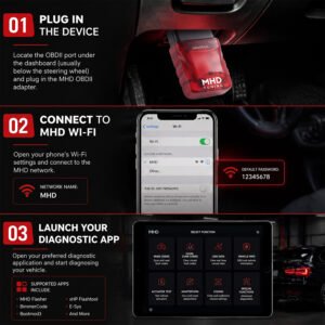 MHD UNIVERSAL WiFi Adapter OBDII Wireless Flash from MHD Tuning